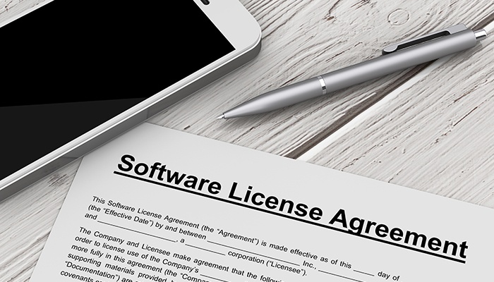Software licensing agreement webcasts