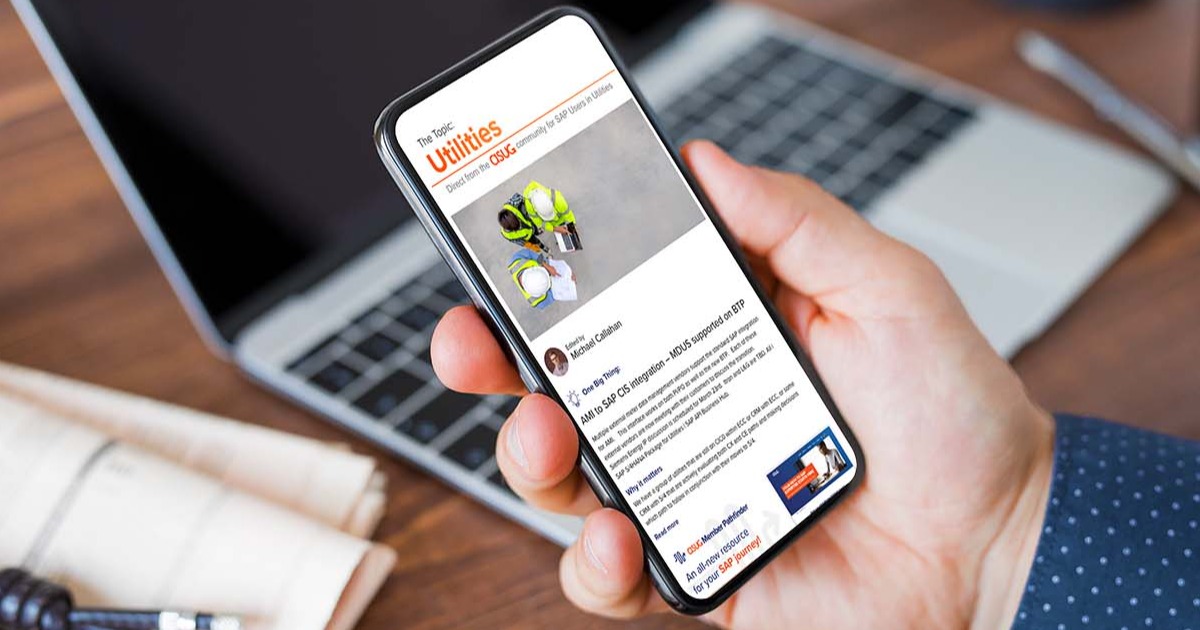 Sap news for utilities